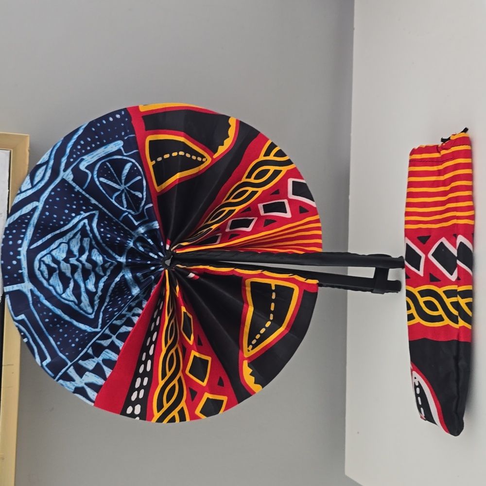 3 african fan fabric
